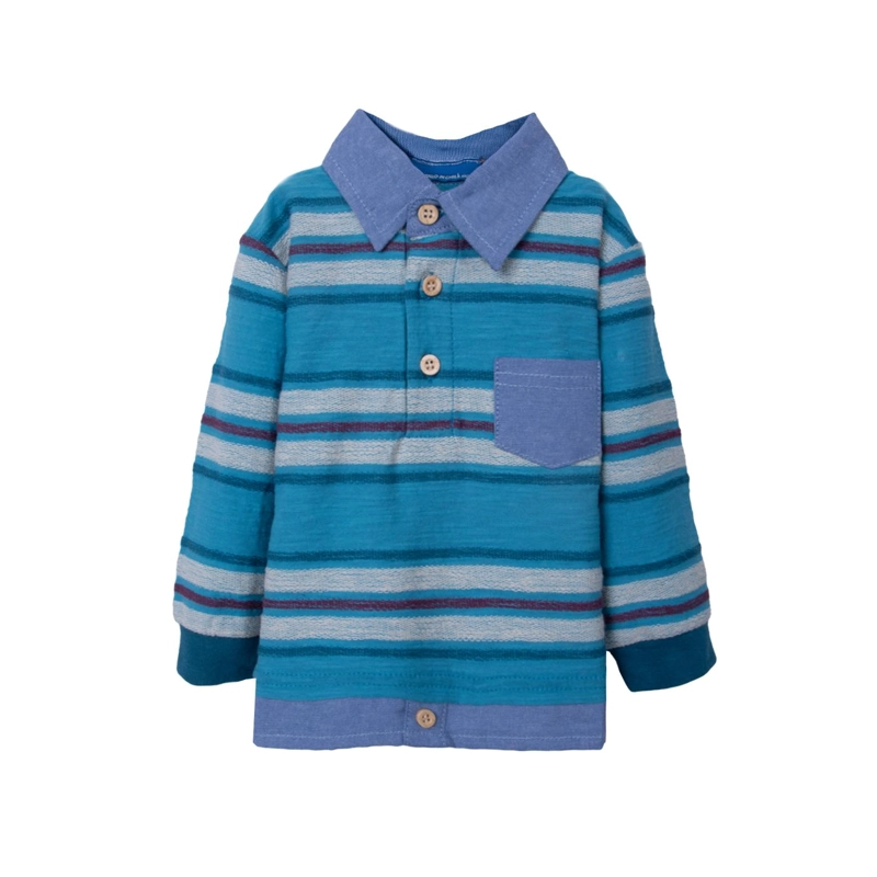POLERA AZUL NIÑO PILLIN (PVD620-26AZU) - 1