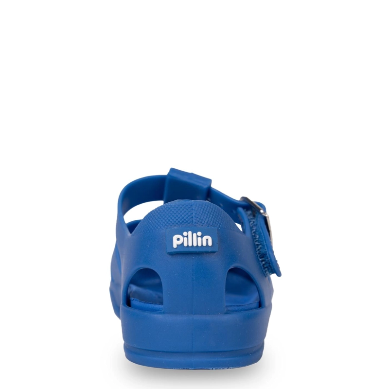 SANDALIA BEBE  NIÑO FLEXIBLE CERRADA CON BROCHE AZULINO PILLIN - 4