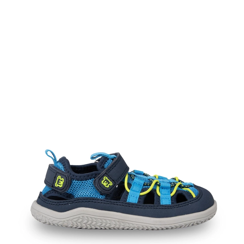 SANDALIA OUTDOOR BEBE  NIÑO CERRADA CON VELCRO CELESTE PILLIN - 1