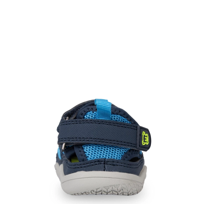 SANDALIA OUTDOOR BEBE  NIÑO CERRADA CON VELCRO CELESTE PILLIN - 3