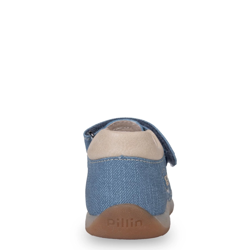 SANDALIA BEBE  NIÑO CERRADA CON VELCRO DENIM PILLIN - 4
