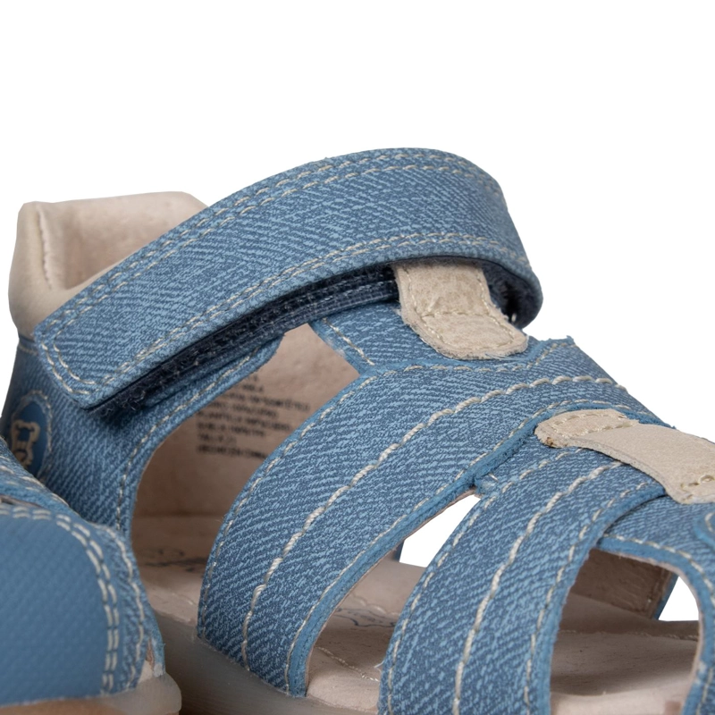 SANDALIA BEBE  NIÑO CERRADA CON VELCRO DENIM PILLIN - 5