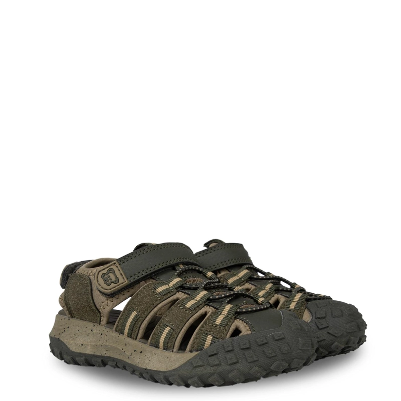 SANDALIA OUTDOOR NIÑO CERRADA CON VELCRO VERDE PILLIN - 1