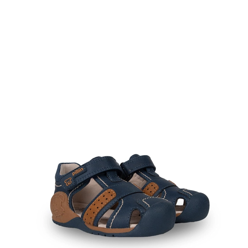 SANDALIA BEBE  NIÑO PASOS CERRADA AZUL MARINO PILLIN - 1
