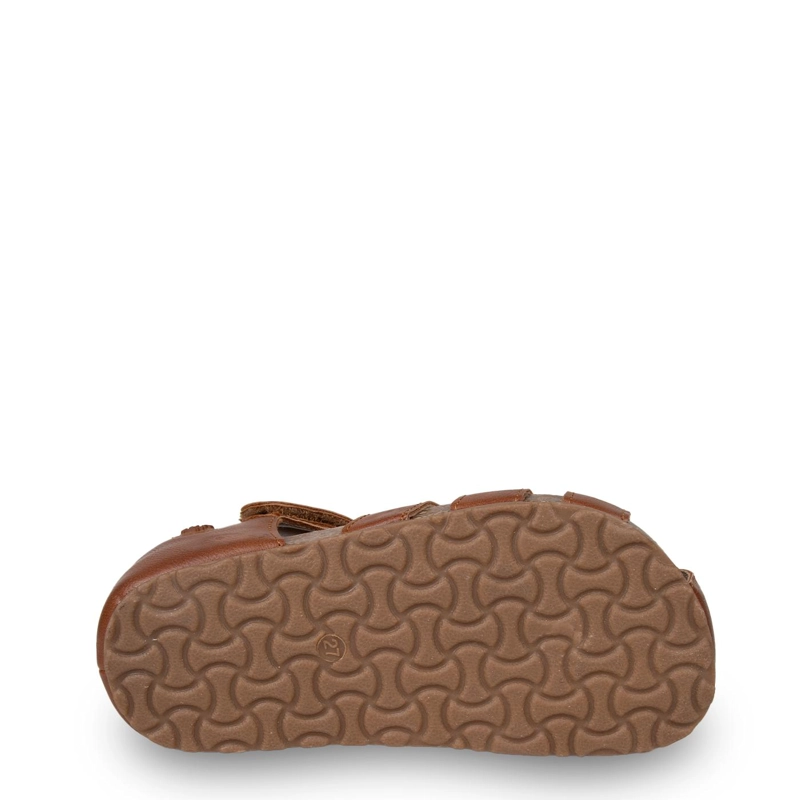 SANDALIA BEBE  NIÑO CERRADA CON VELCRO CAFE  PILLIN - 3