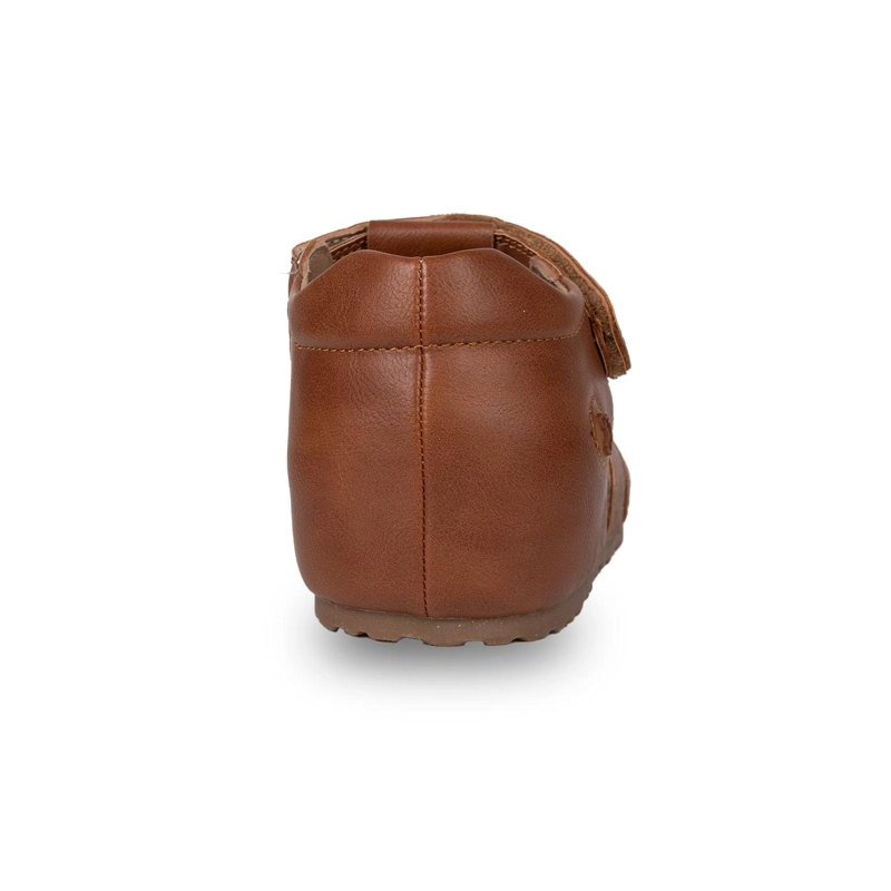 SANDALIA BEBE  NIÑO CERRADA CON VELCRO CAFE  PILLIN - 4