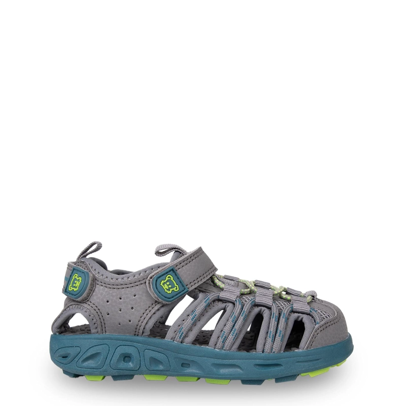 SANDALIA OUTDOOR BEBE  NIÑO CERRADA CON VELCRO GRIS PILLIN - 2