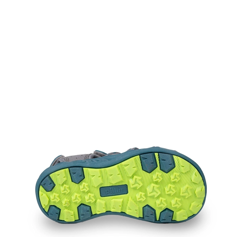 SANDALIA OUTDOOR BEBE  NIÑO CERRADA CON VELCRO GRIS PILLIN - 3