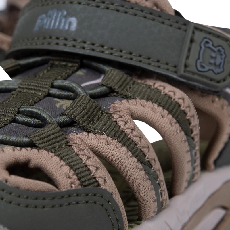 SANDALIA OUTDOOR BEBE  NIÑO CERRADA CON VELCRO VERDE PILLIN - 5