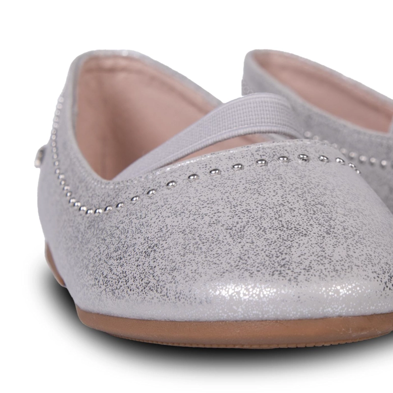 BALLERINA NIÑA CHAROL PLATEADO PILLIN - 5