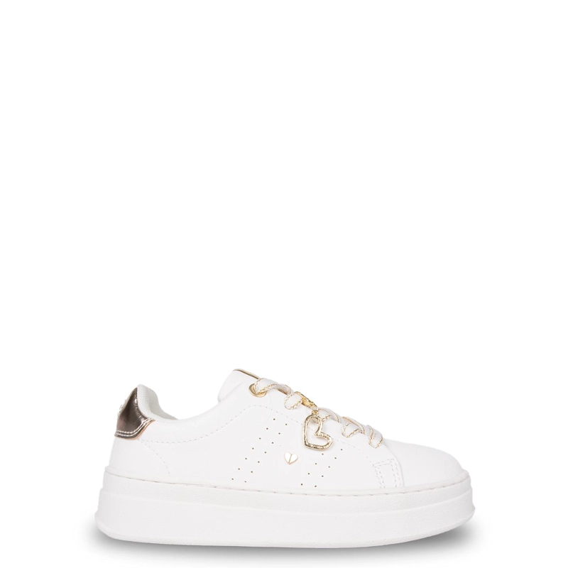 ZAPATILLA NIÑA CON CORDONES Y DETALLES DORADOS BLANCO PILLIN - 1
