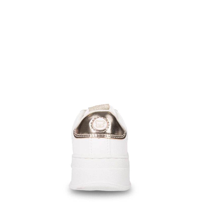 ZAPATILLA NIÑA CON CORDONES Y DETALLES DORADOS BLANCO PILLIN - 4