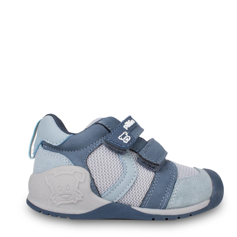 ZAPATILLA BEBE  NIÑO PASOS DOBLE VELCRO AZUL PILLIN - 2