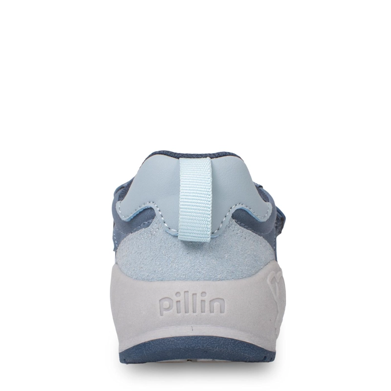 ZAPATILLA BEBE  NIÑO PASOS DOBLE VELCRO AZUL PILLIN - 4