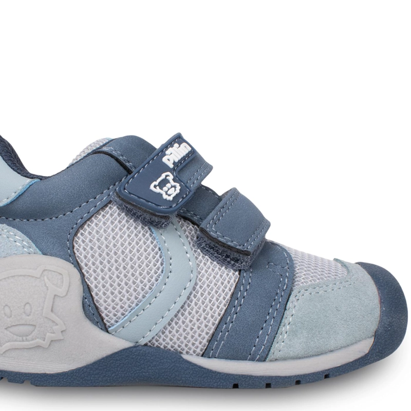 ZAPATILLA BEBE  NIÑO PASOS DOBLE VELCRO AZUL PILLIN - 5