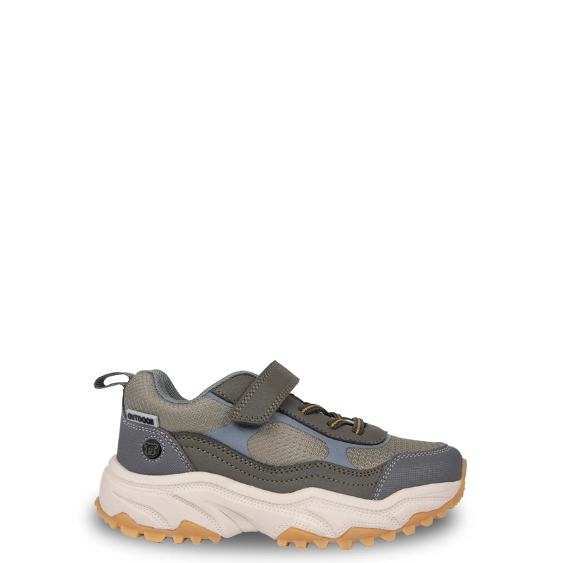ZAPATILLA OUTDOOR NIÑO CON VELCRO VERDE PILLIN - 1