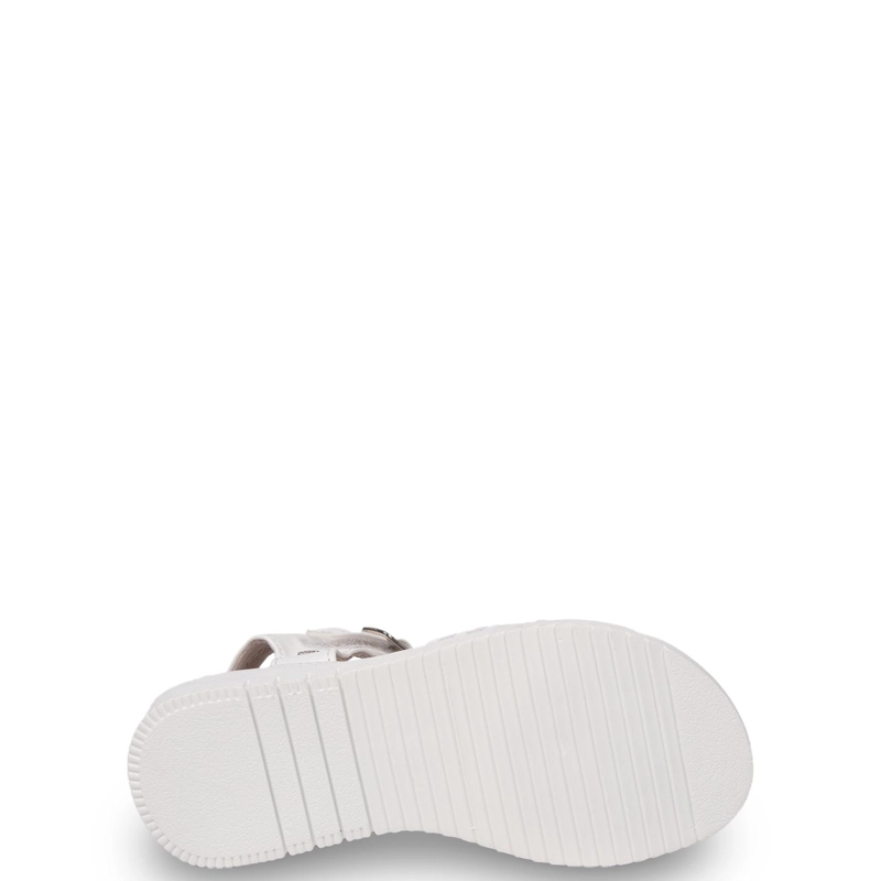 SANDALIA NIÑA BRILLOS CON VELCRO AJUSTABLE BLANCO PILLIN - 3