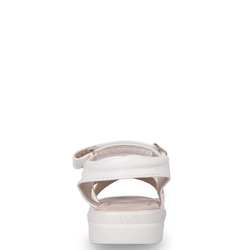 SANDALIA NIÑA BRILLOS CON VELCRO AJUSTABLE BLANCO PILLIN - 4