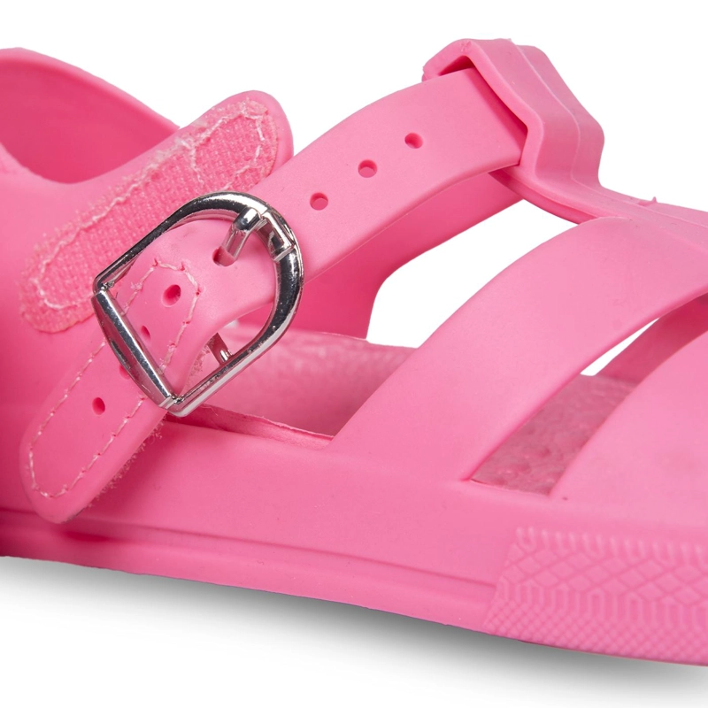 SANDALIA BEBE  NIÑA FLEXIBLE CERRADA CON BROCHE ROSADO PILLIN - 5