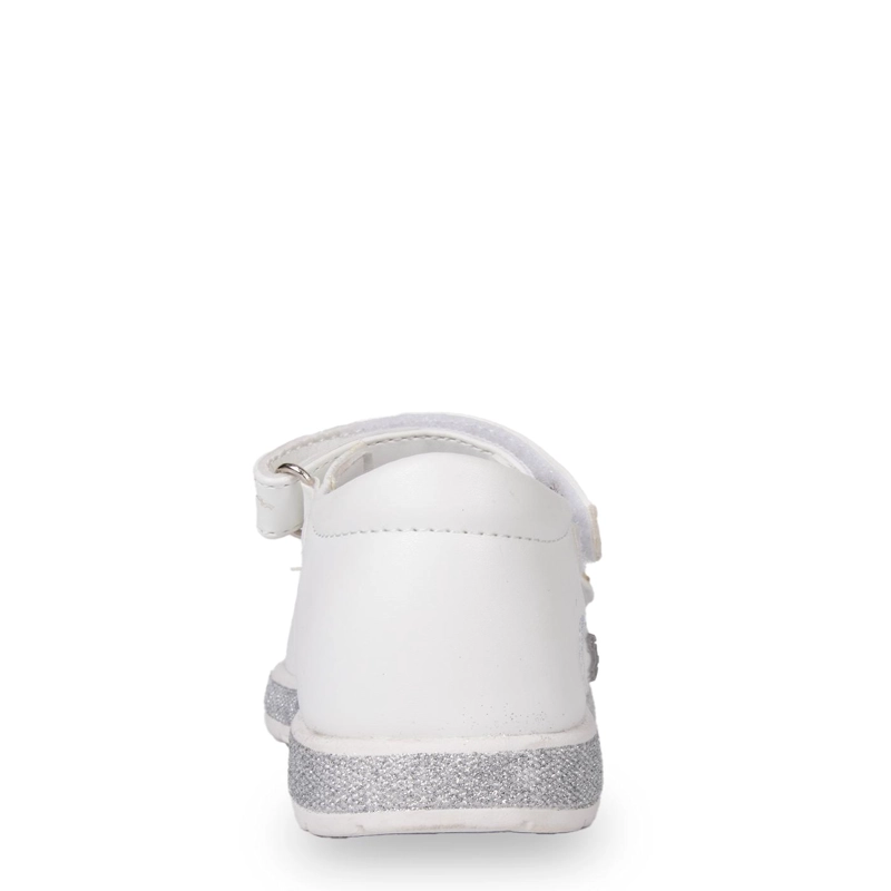SANDALIA BEBE  NIÑA ABIERTA CON DOBLE VELCRO BLANCO PILLIN - 4