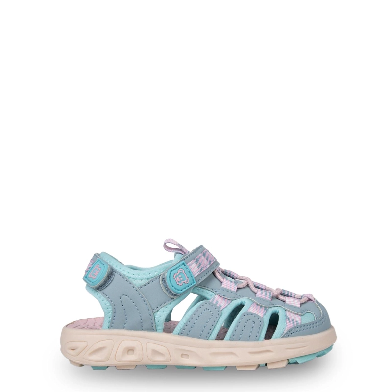 SANDALIA OUTDOOR NIÑA CERRADA CON VELCRO CELESTE PILLIN - 2
