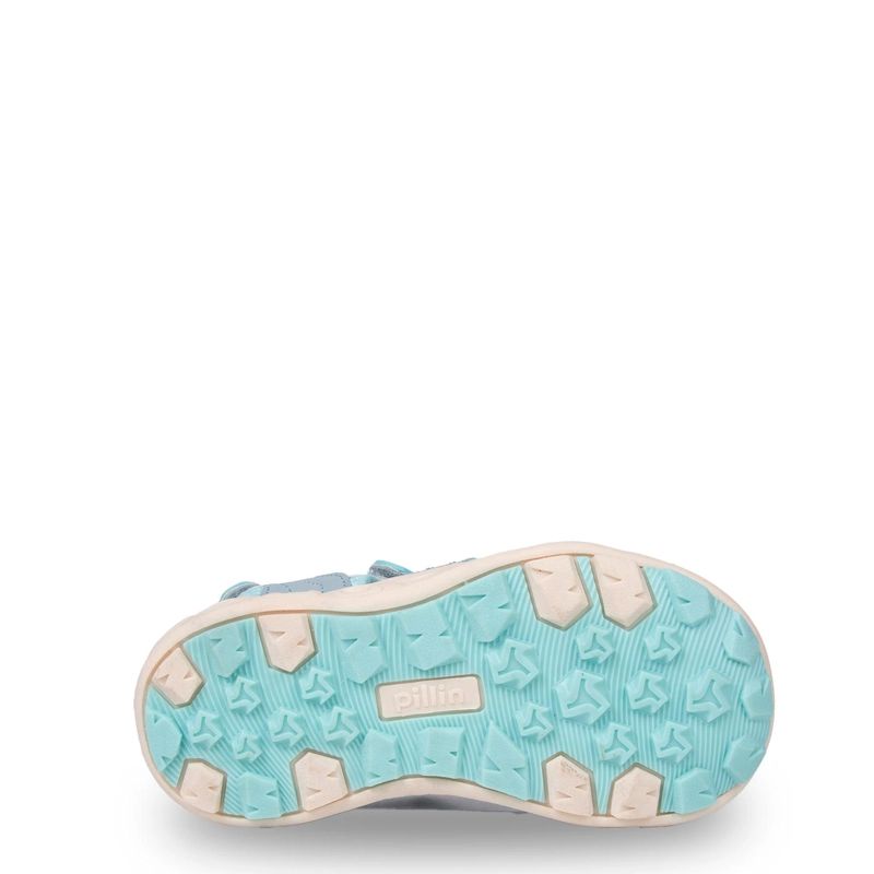 SANDALIA OUTDOOR NIÑA CERRADA CON VELCRO CELESTE PILLIN - 3