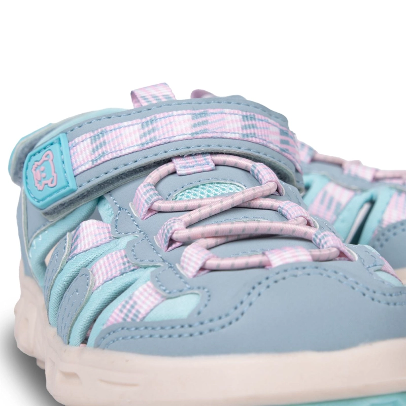 SANDALIA OUTDOOR NIÑA CERRADA CON VELCRO CELESTE PILLIN - 5