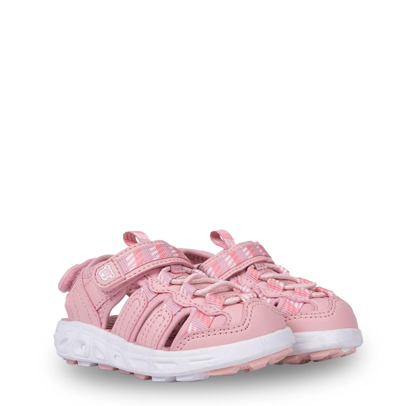 SANDALIA OUTDOOR BEBE  NIÑA CERRADA CON VELCRO ROSADO PILLIN - 1