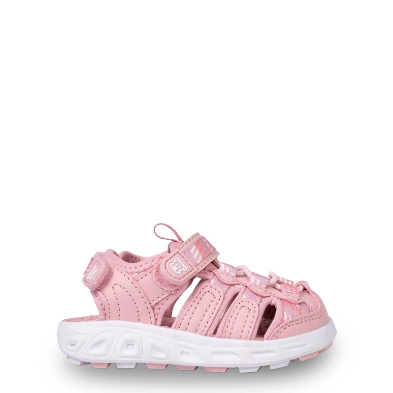 SANDALIA OUTDOOR BEBE  NIÑA CERRADA CON VELCRO ROSADO PILLIN - 2