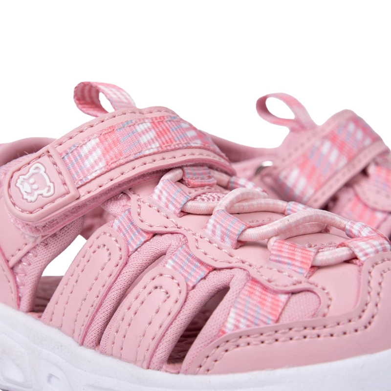 SANDALIA OUTDOOR BEBE  NIÑA CERRADA CON VELCRO ROSADO PILLIN - 5