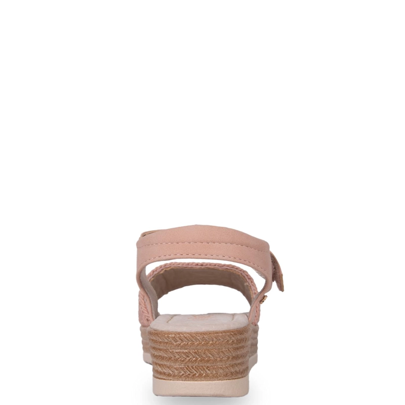 SANDALIA NIÑA TEJIDO MACRAME  ROSADO PILLIN - 4