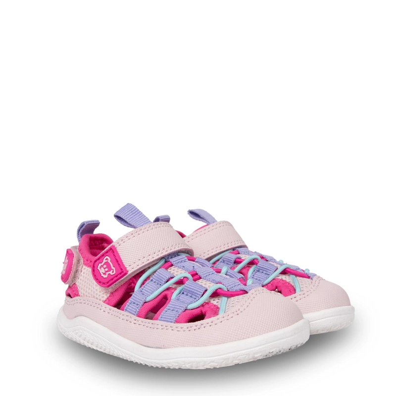 SANDALIA OUTDOOR BEBE  NIÑA CERRADA CON VELCRO FUCSIA PILLIN - 1