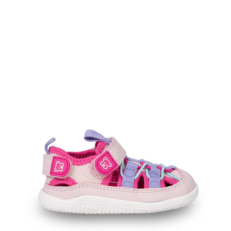 SANDALIA OUTDOOR BEBE  NIÑA CERRADA CON VELCRO FUCSIA PILLIN - 2
