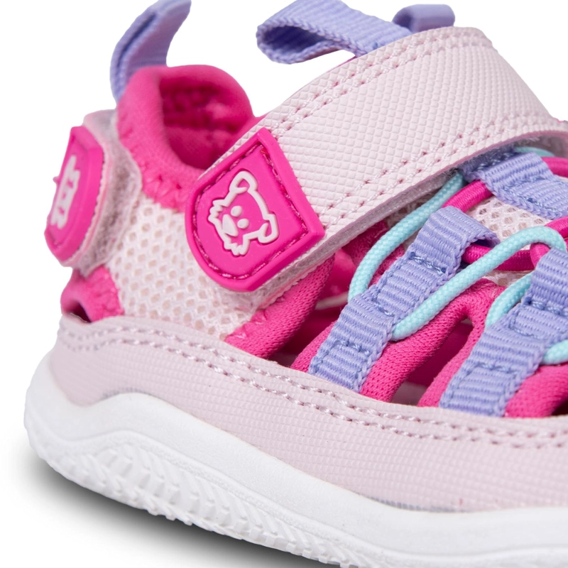 SANDALIA OUTDOOR BEBE  NIÑA CERRADA CON VELCRO FUCSIA PILLIN - 5
