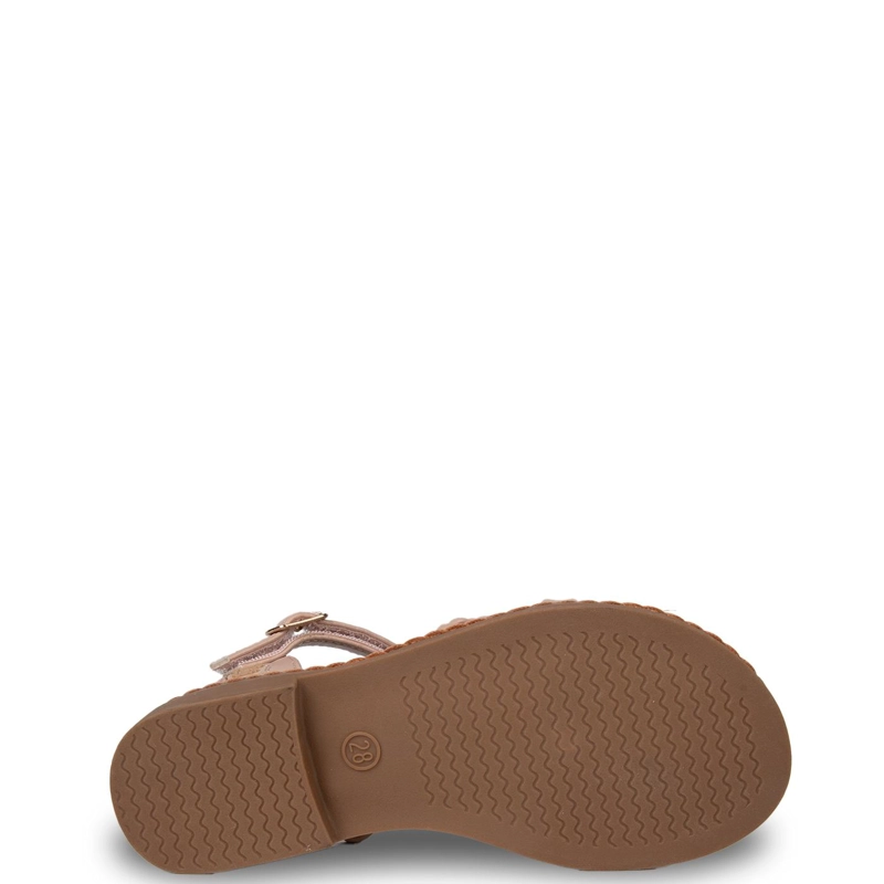 SANDALIA NIÑA TRENZAS CON VELCRO AJUSTABLE DAMASCO PILLIN - 3