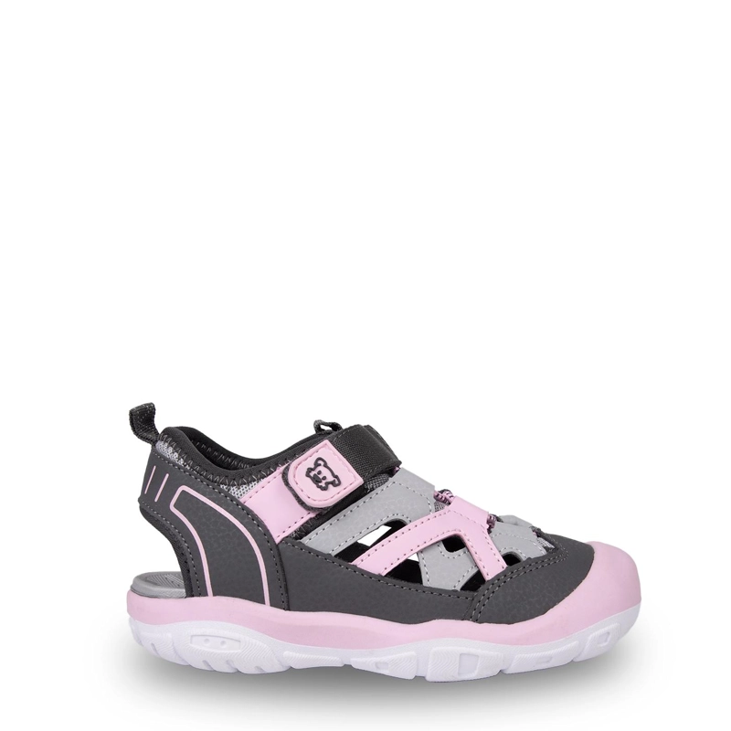SANDALIA OUTDOOR NIÑA CERRADA CON VELCRO GRIS PILLIN - 2