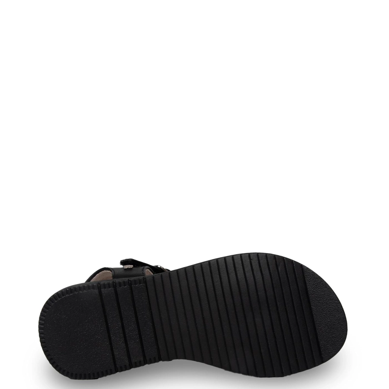 SANDALIA NIÑA BRILLOS CON VELCRO AJUSTABLE NEGRO PILLIN - 3