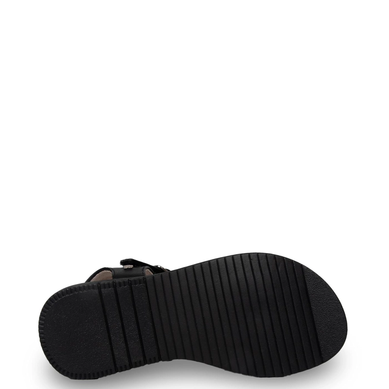 SANDALIA NIÑA BRILLOS CON VELCRO AJUSTABLE NEGRO PILLIN - 3