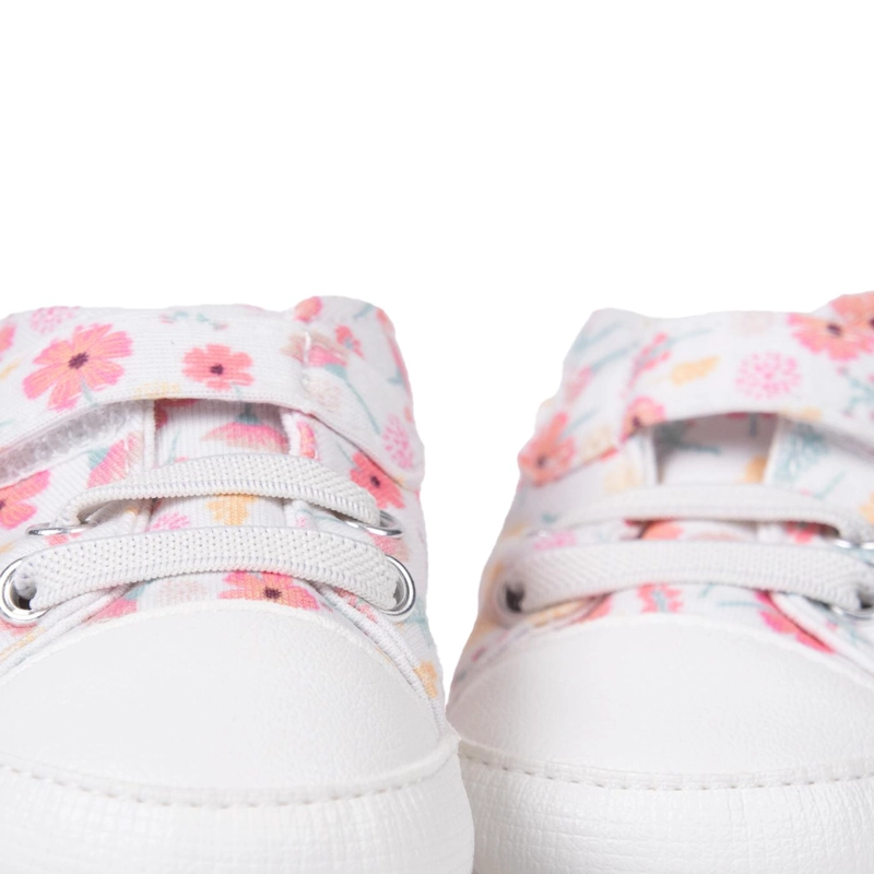 ZAPATILLA RECIE N NACIDO NIÑA FLORAL BLANCO PILLIN - 4