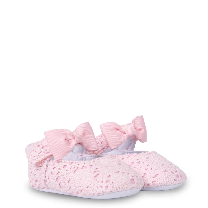 BALLERINA RECIE N NACIDO NIÑA MACRAME  CON CINTA ROSADO PILLIN - 1