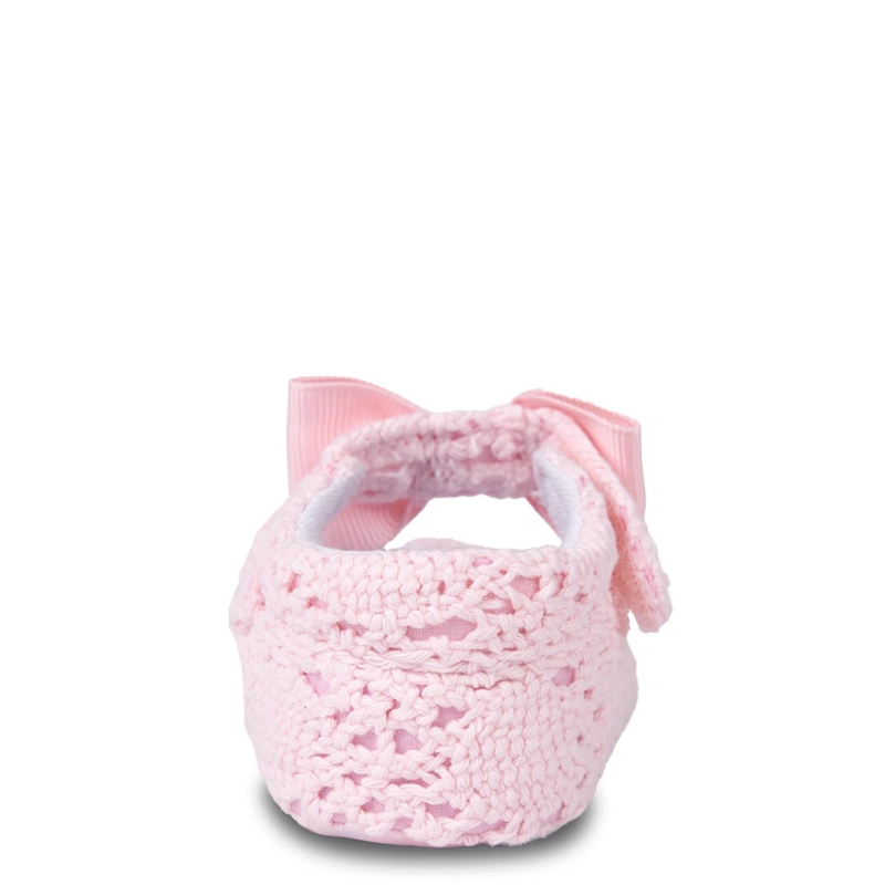 BALLERINA RECIE N NACIDO NIÑA MACRAME  CON CINTA ROSADO PILLIN - 4