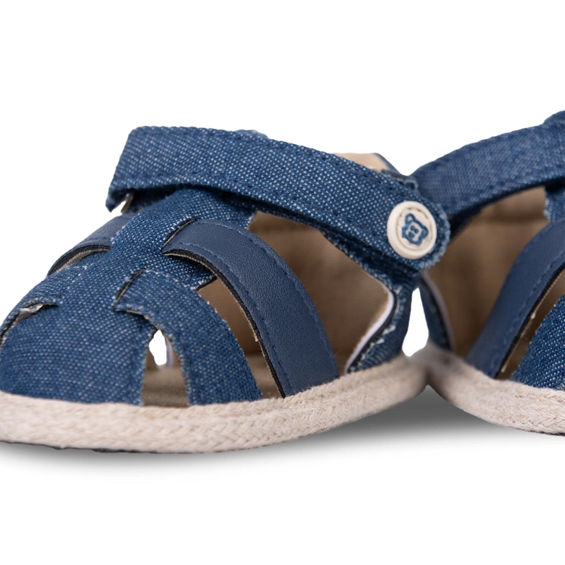 SANDALIA RECIE N NACIDO NIÑO CERRADA CON VELCRO AZUL PILLIN - 4