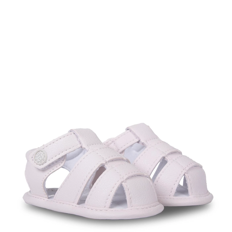 SANDALIA RECIE N NACIDO UNISEX CERRADA CON VELCRO BLANCO PILLIN - 1