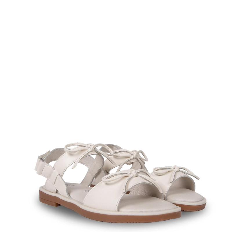 SANDALIA NIÑA SUMMER CINTAS CREMA PILLIN - 1