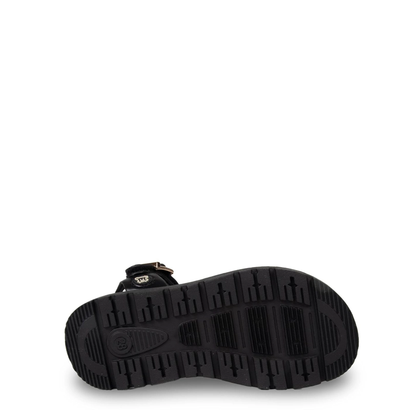 SANDALIA NIÑA CON HEBILLA Y VELCRO AJUSTABLE NEGRO PILLIN - 3