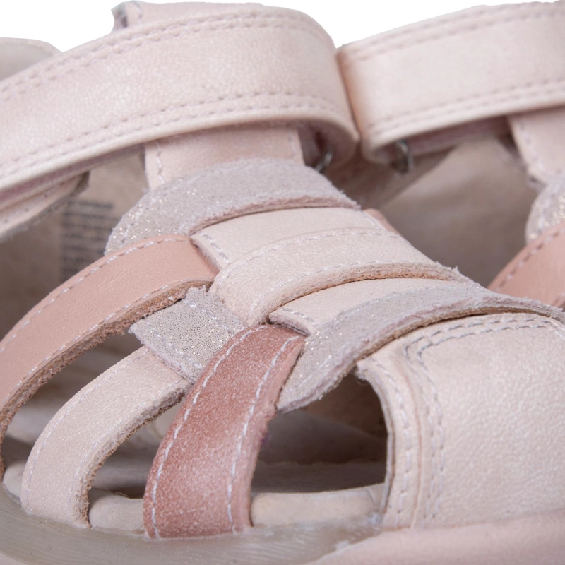 SANDALIA BEBE  NIÑA CERRADA CON VELCRO DAMASCO PILLIN - 5