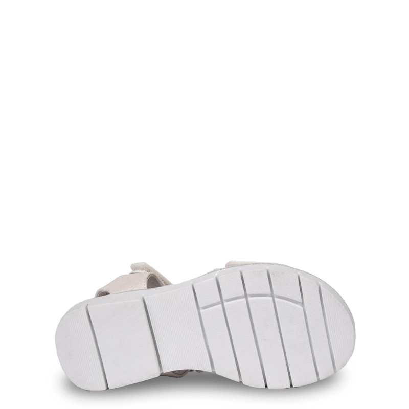 SANDALIA NIÑA BRILLOS CON DOBLE VELCRO AJUSTABLE BLANCO PILLIN - 3