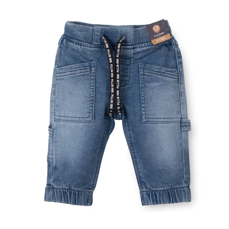 JEANS BEBE  NIÑO JOGGER CINTURA AJUSTABLE DENIM PILLIN - 1