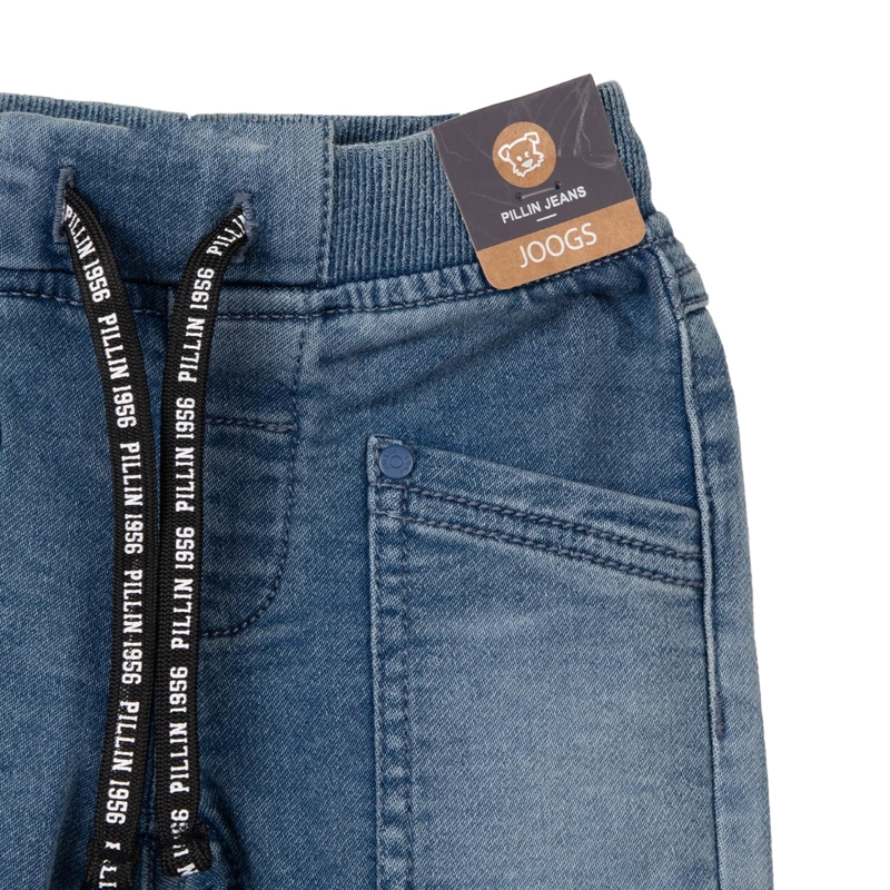 JEANS BEBE  NIÑO JOGGER CINTURA AJUSTABLE DENIM PILLIN - 3