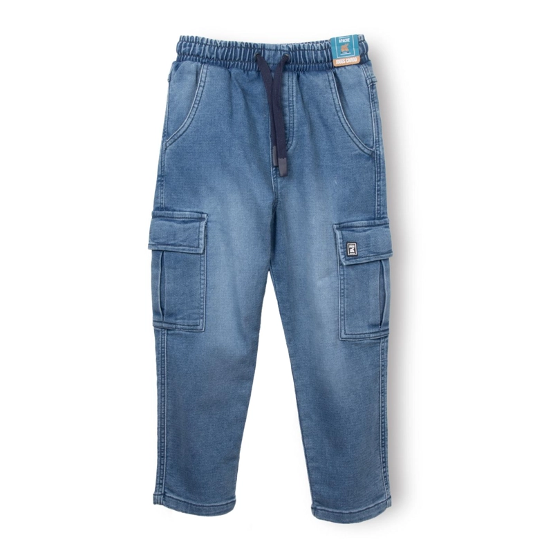 JEANS NIÑO JOGGER CINTURA AJUSTABLE DENIM PILLIN - 1